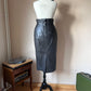 80s Maxi leather skirt (M/L)