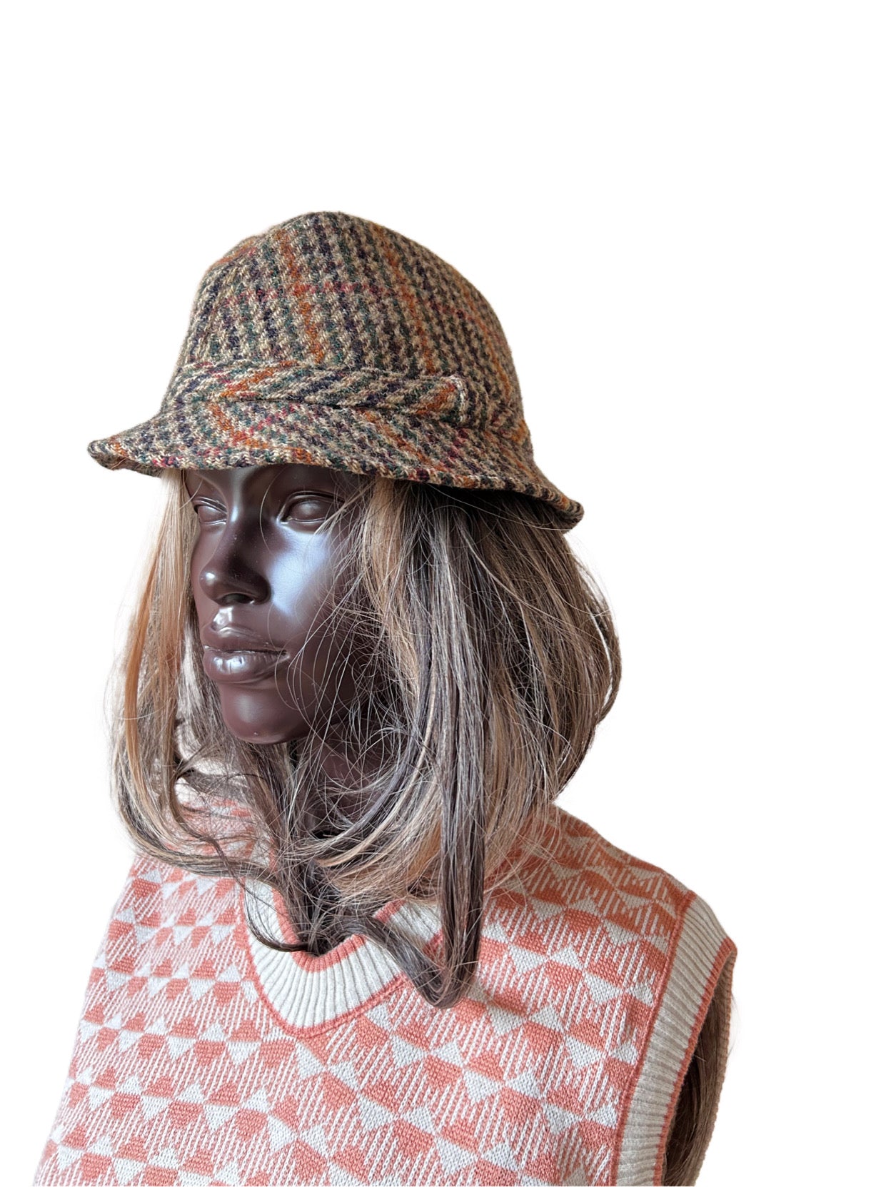 Vintage Derby plaid hat