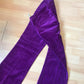 Purple velvet pants (L)