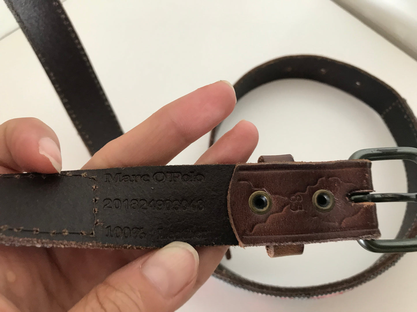 Marco Polo leather belt