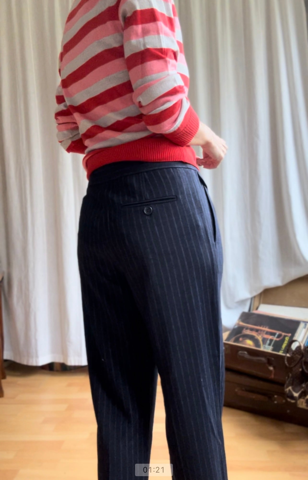 Alberta Feretti pleated trousers