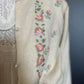 Embroidered wool cardigan