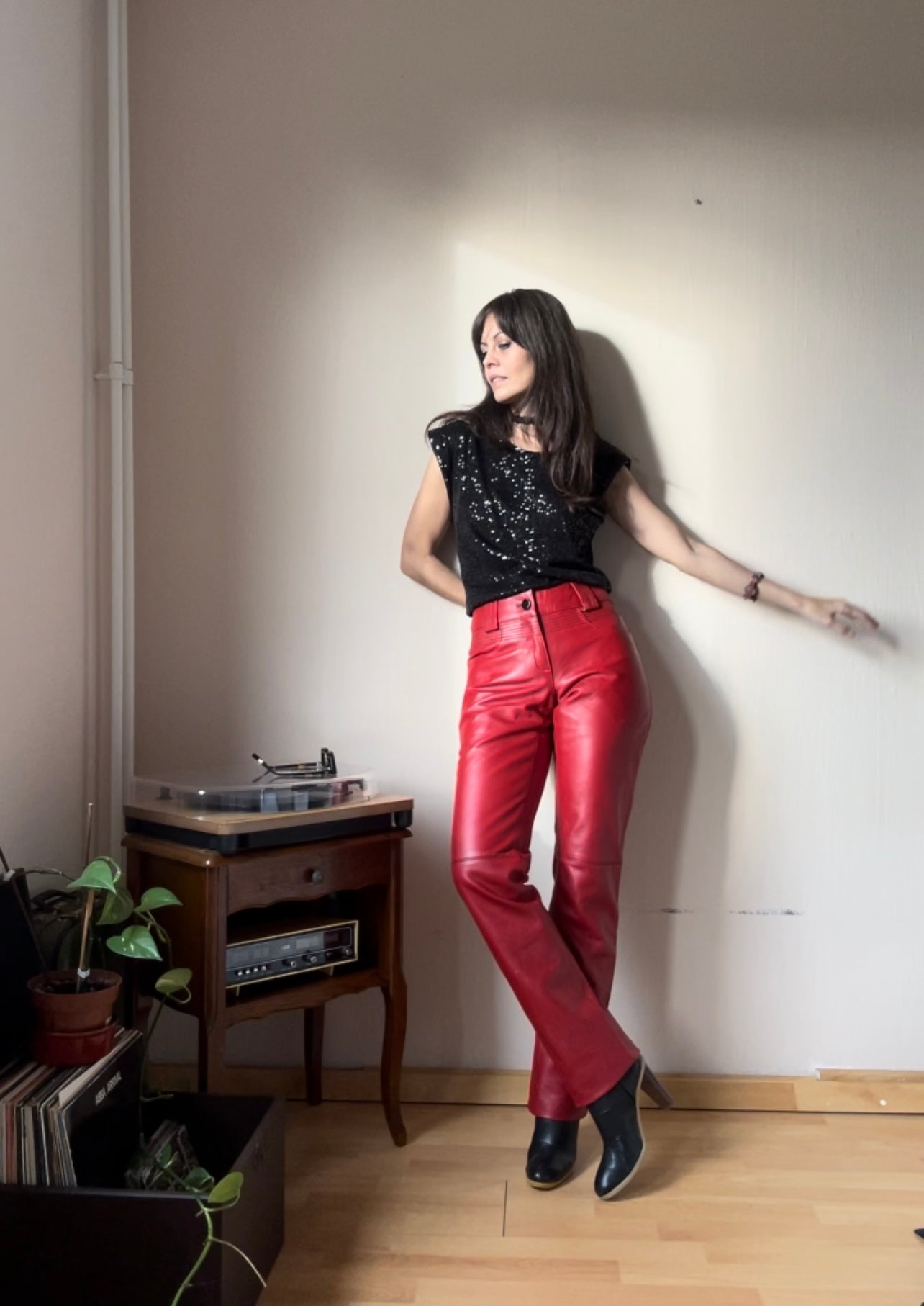 Y2k Vintage leather pants