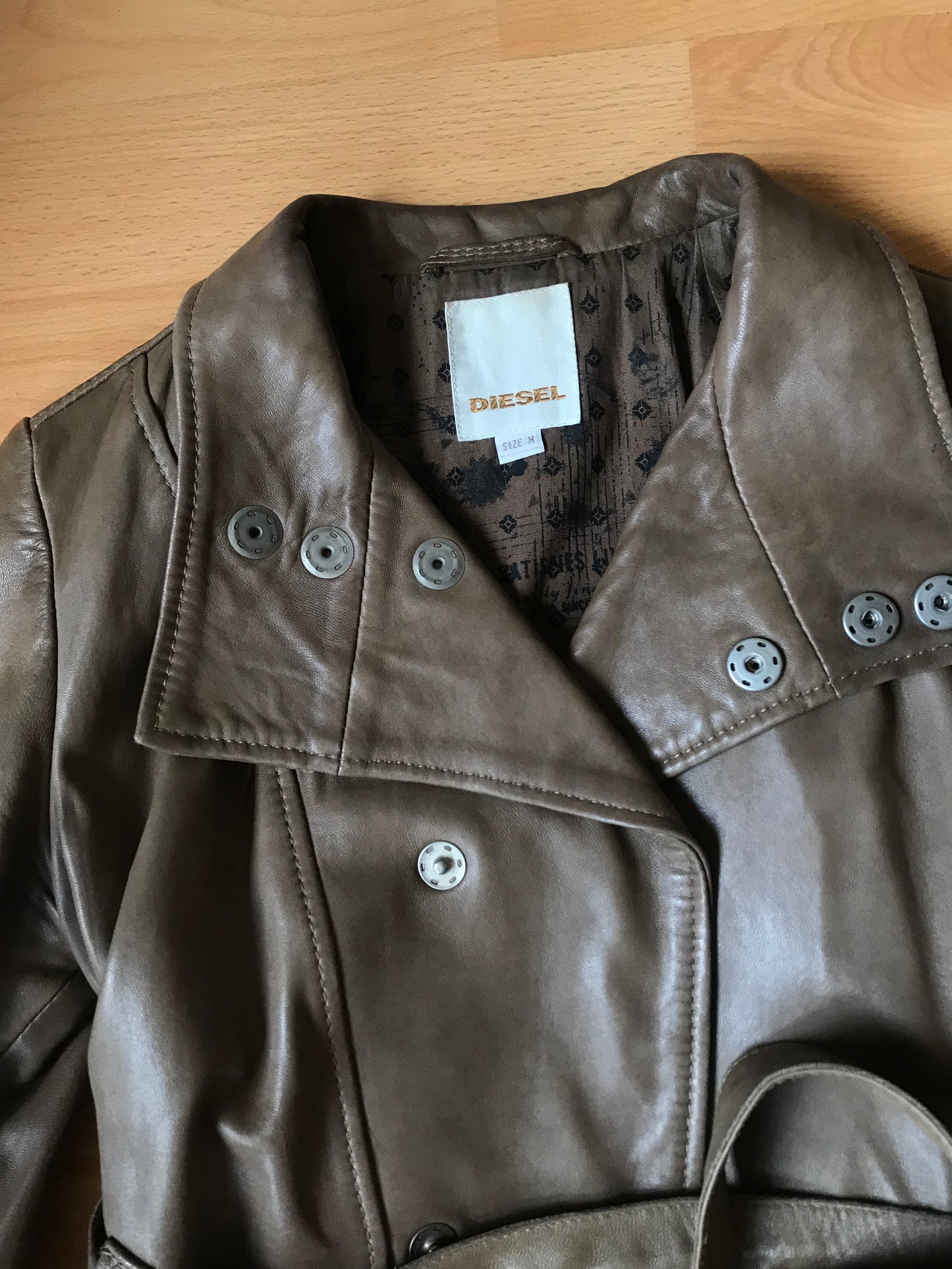 Diesel leather coat