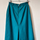 Single front pleat vintage midi skirt (S)