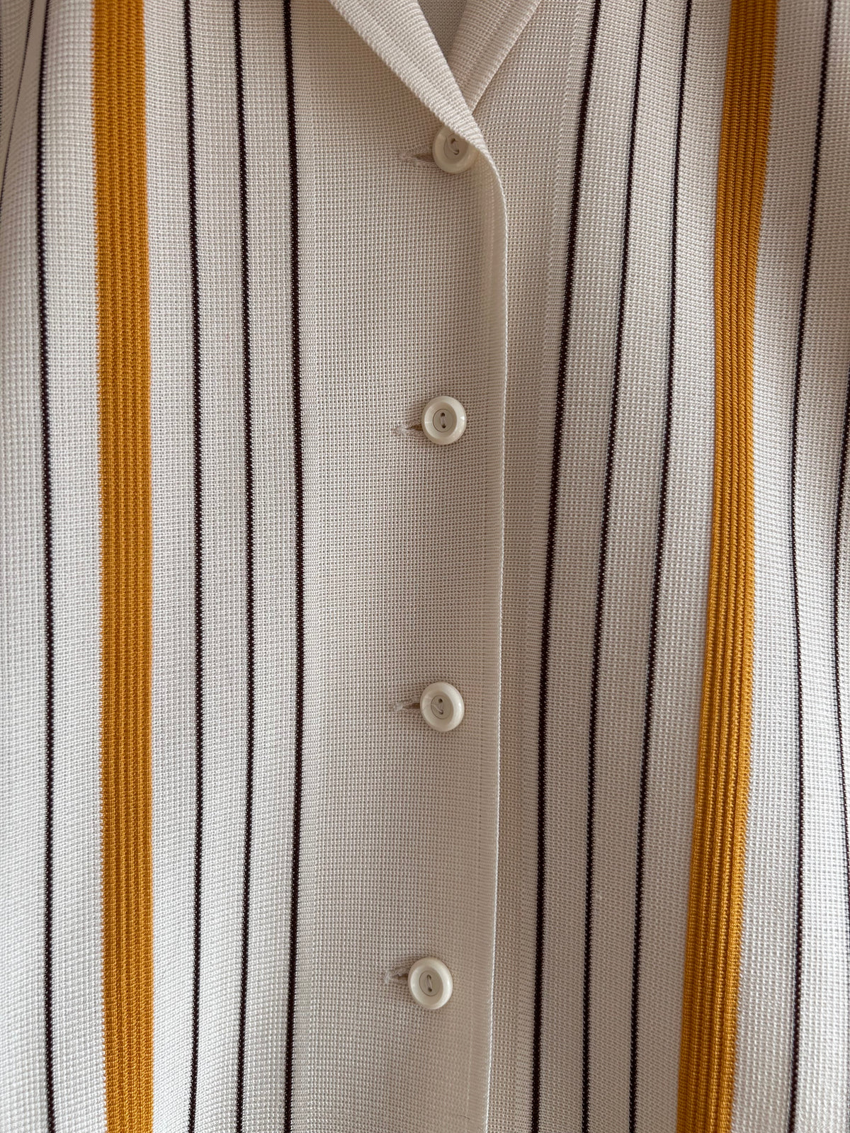 Vintage French Marie Seugnet Striped Knit Jacket / Cardigan (M)