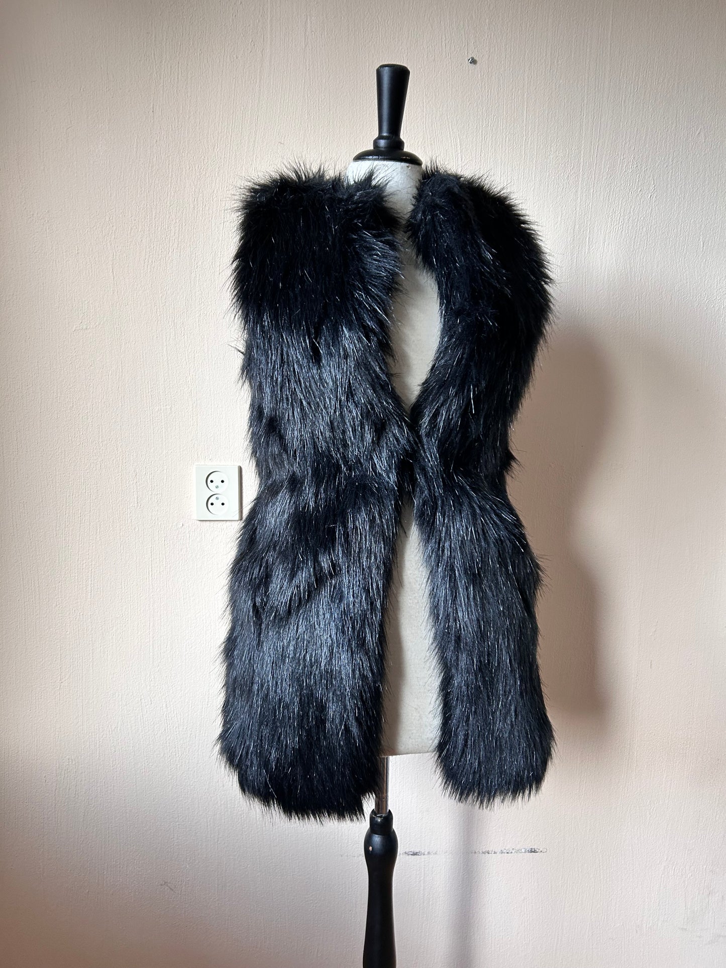 Faux fur vest