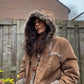 Vintage leather parka