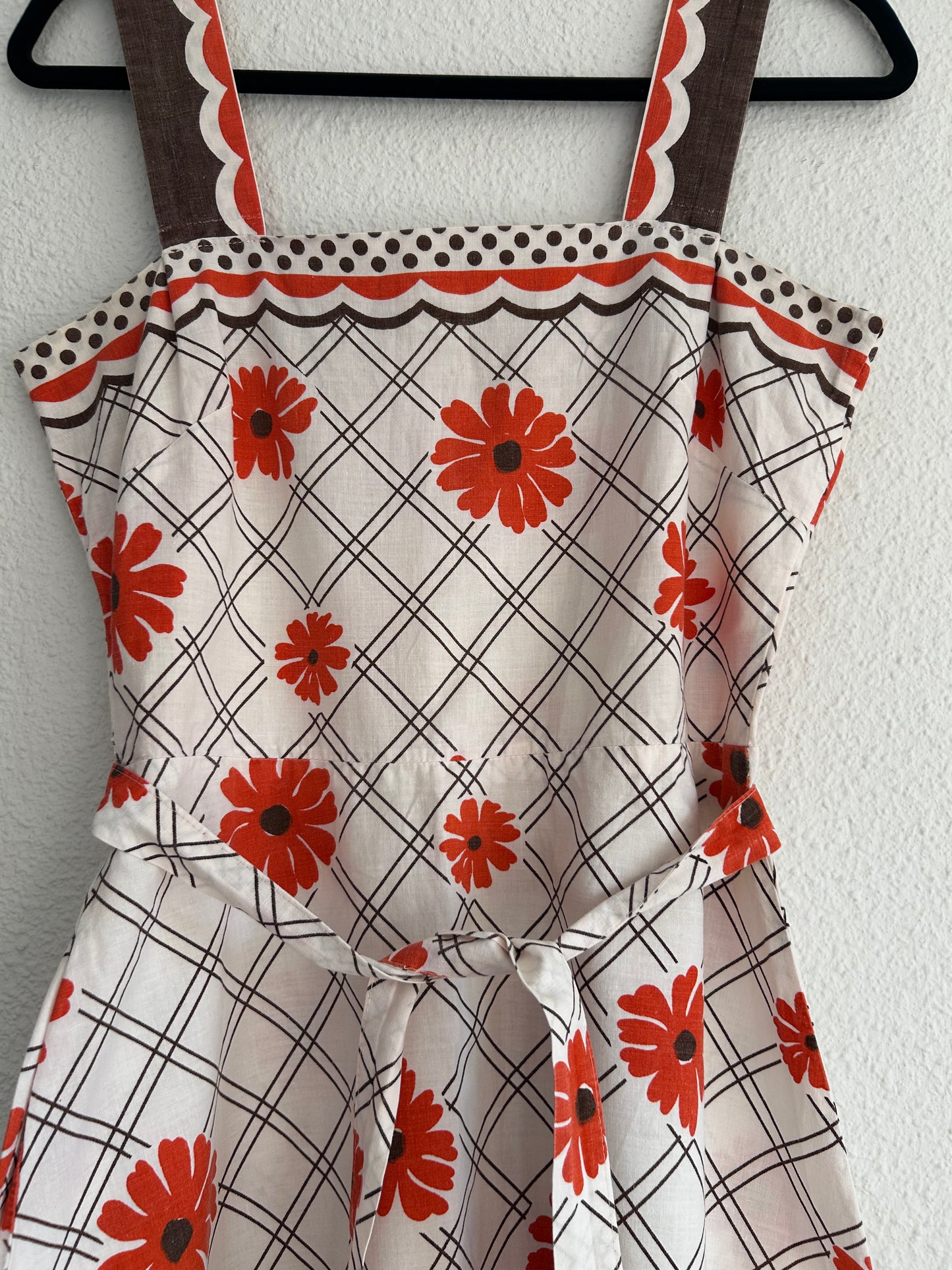 70s floral summer dress