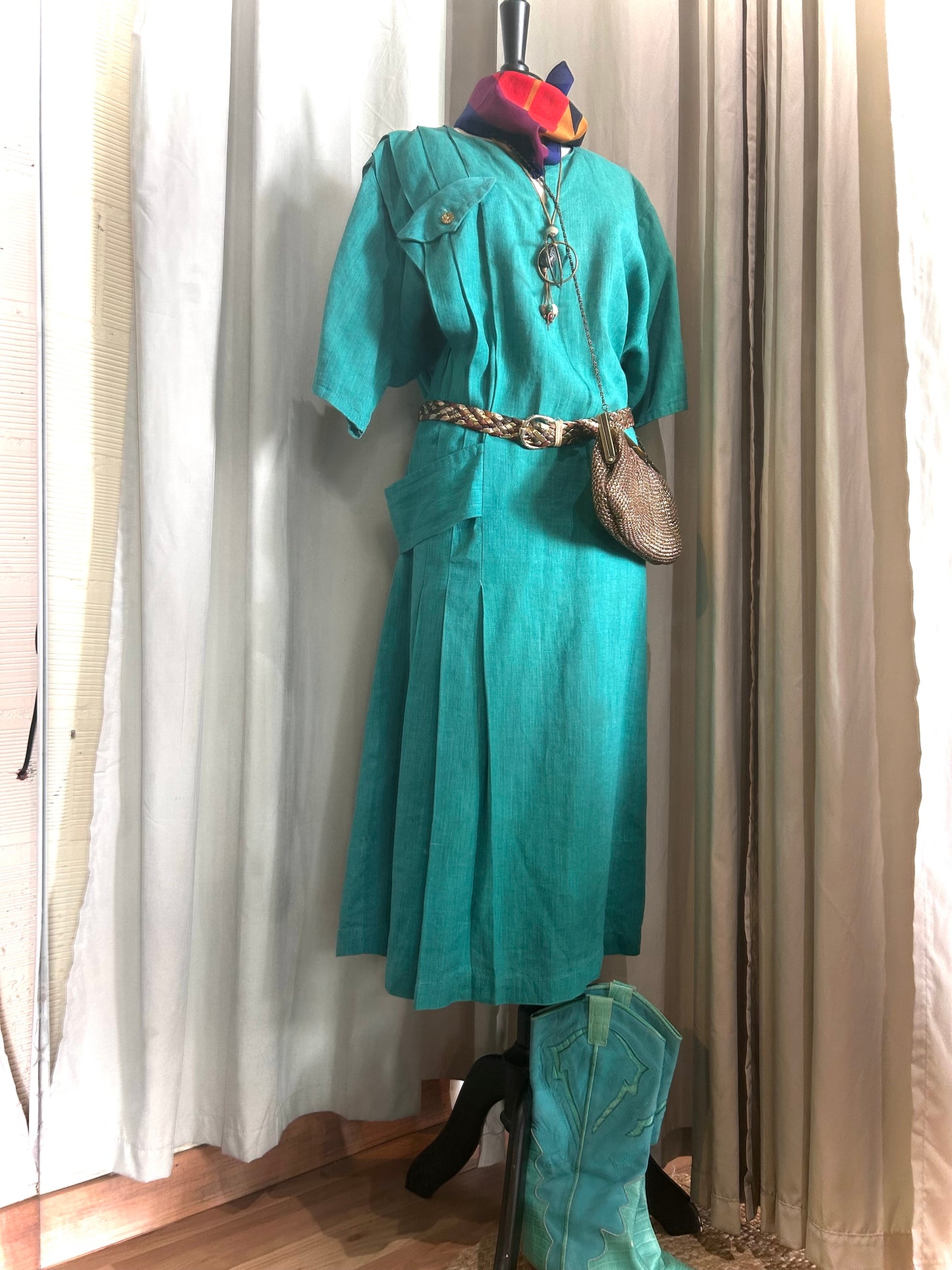 80s Gucci linen dress