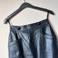 Maxi leather skirt S