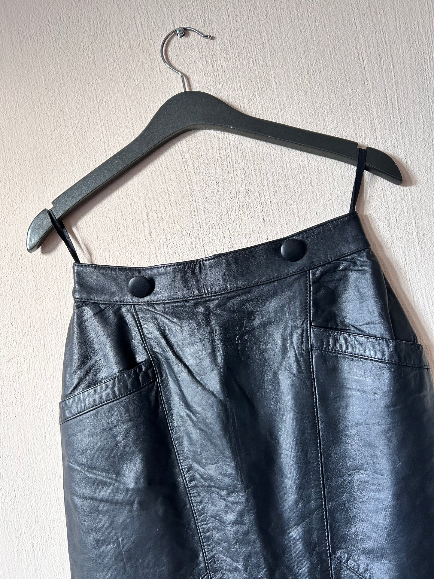 Maxi leather skirt S