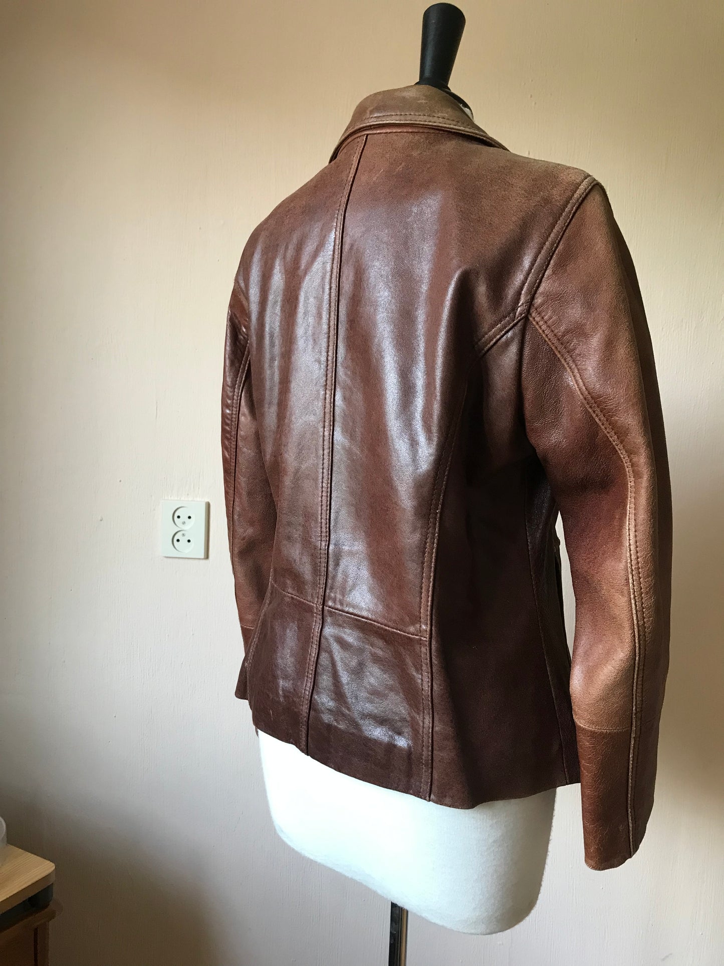 Vintage leather blazer