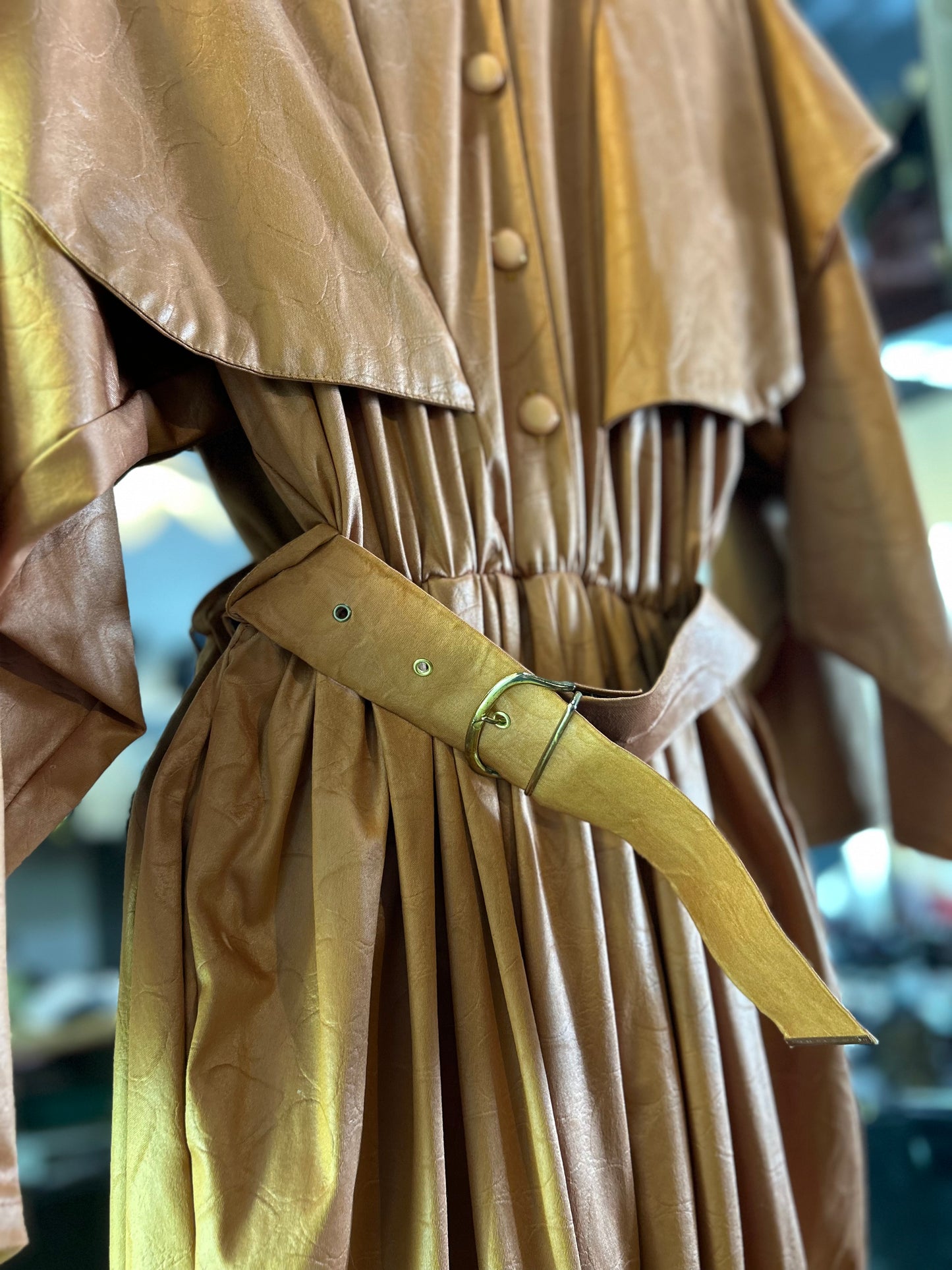 80s Copper Cape Jumpsuit