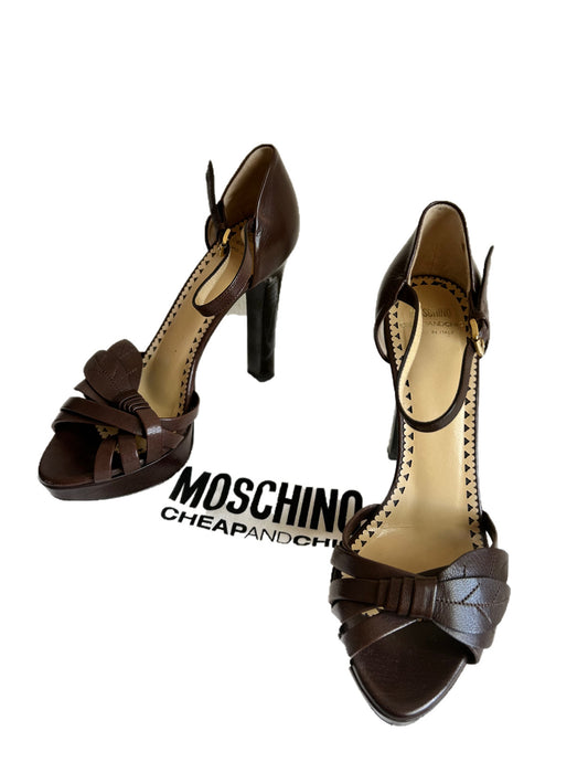 Moschino leather sandals