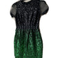 Diesel full sequin mini dress