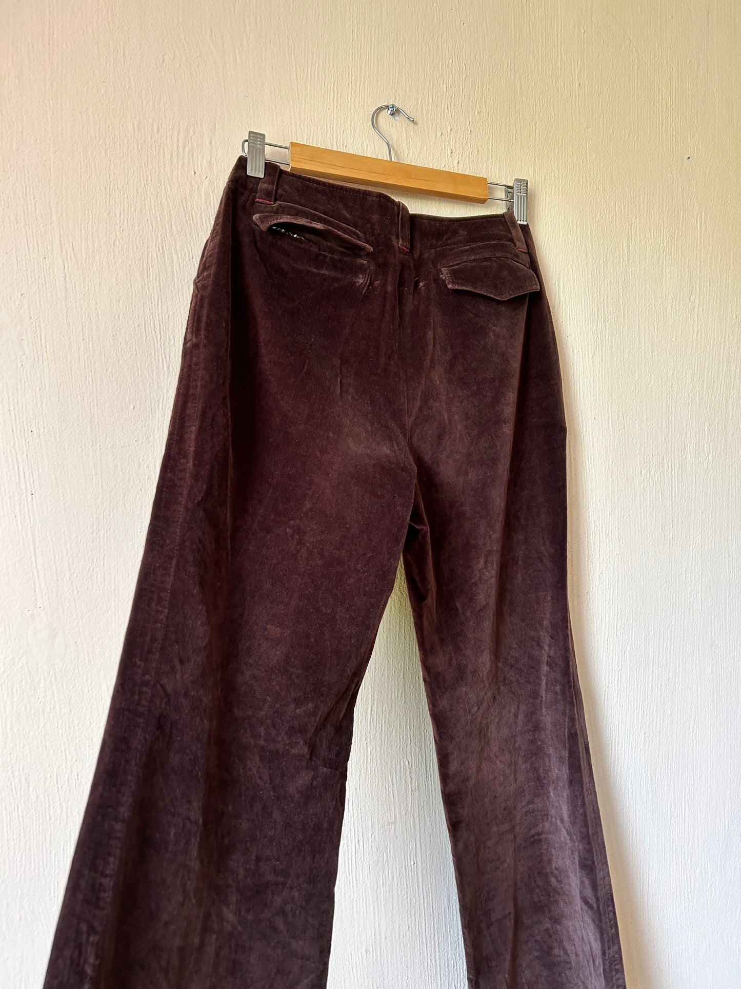 Carolina Herrera velvet flared trousers