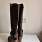 Vintage platform knee boots