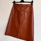 Faux leather skirt M