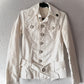 DIESEL Vintage White Belted Safari Canvas Jacket
