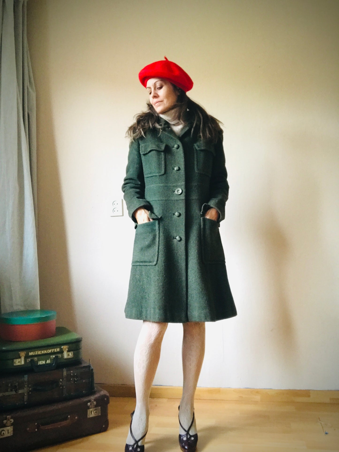 60s vintage  wool coat