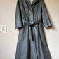 70s vintage belted leather trench