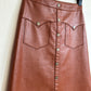 Faux leather skirt M