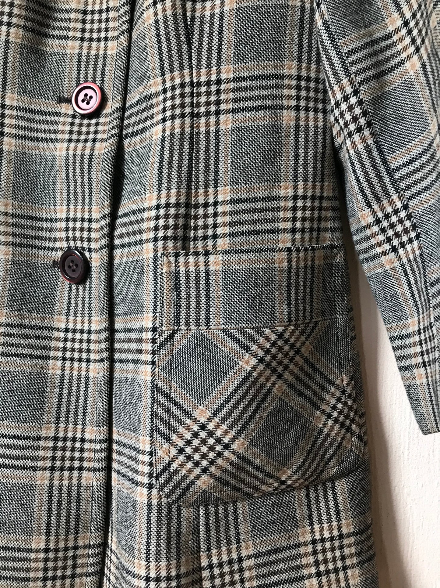 70s vintage tweed coat