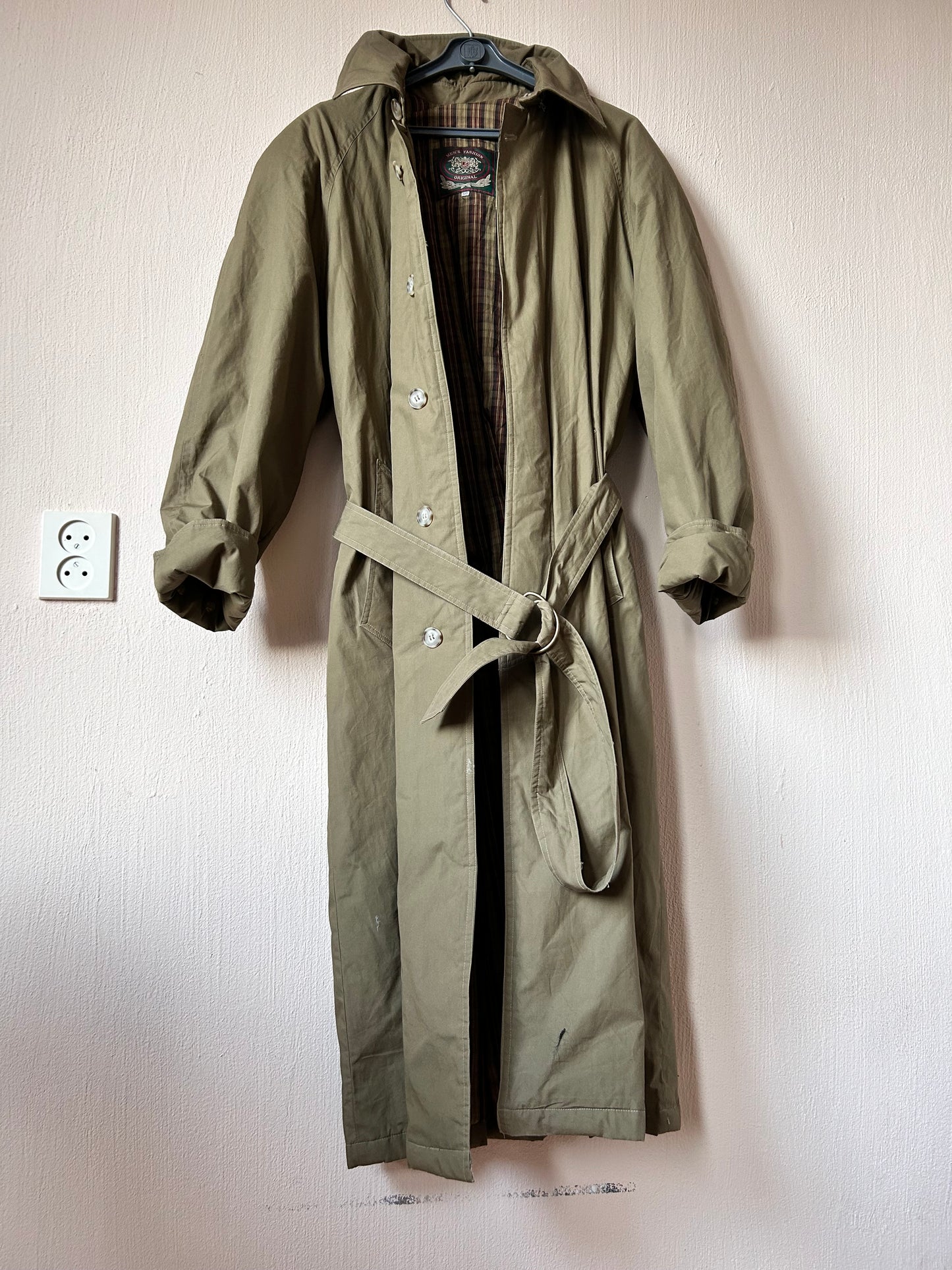 Vintage maxi trench coat XL