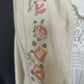 Embroidered wool cardigan