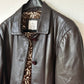 80s vintage leather coat