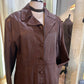 70s leather trench coat