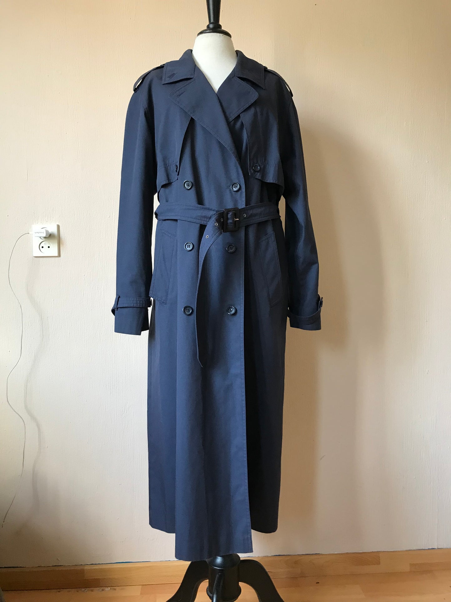 Vintage belted trench coat