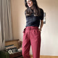 High waist carot pants