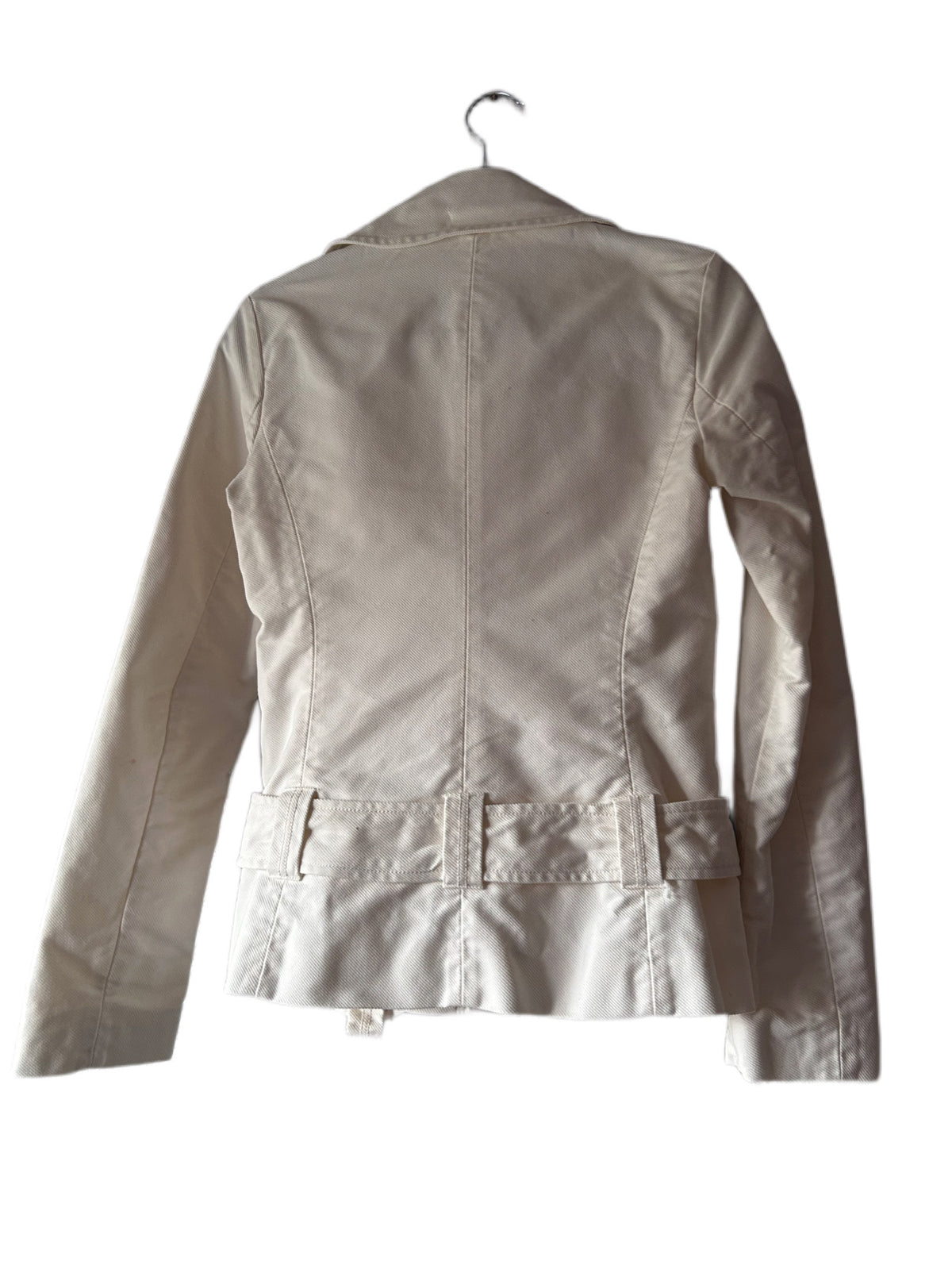 DIESEL Vintage White Belted Safari Canvas Jacket