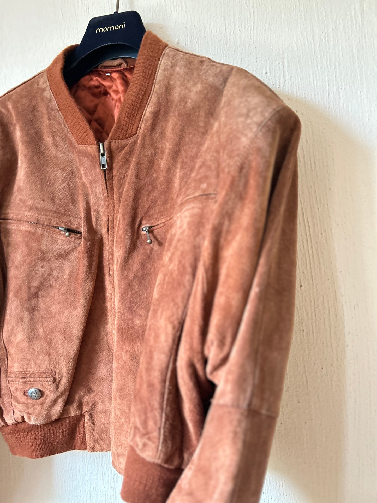 Vintage suede bomber jack