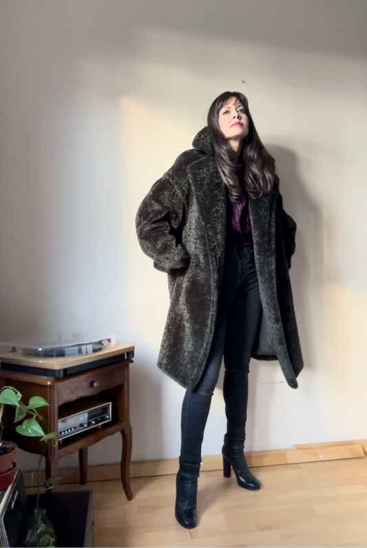 Lauren Vidal teddy coat