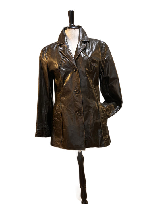 90s Gina Bacconi leather coat