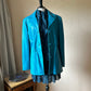 Turquoise leather jacket (XL)