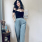 90s High waist pleated trousers