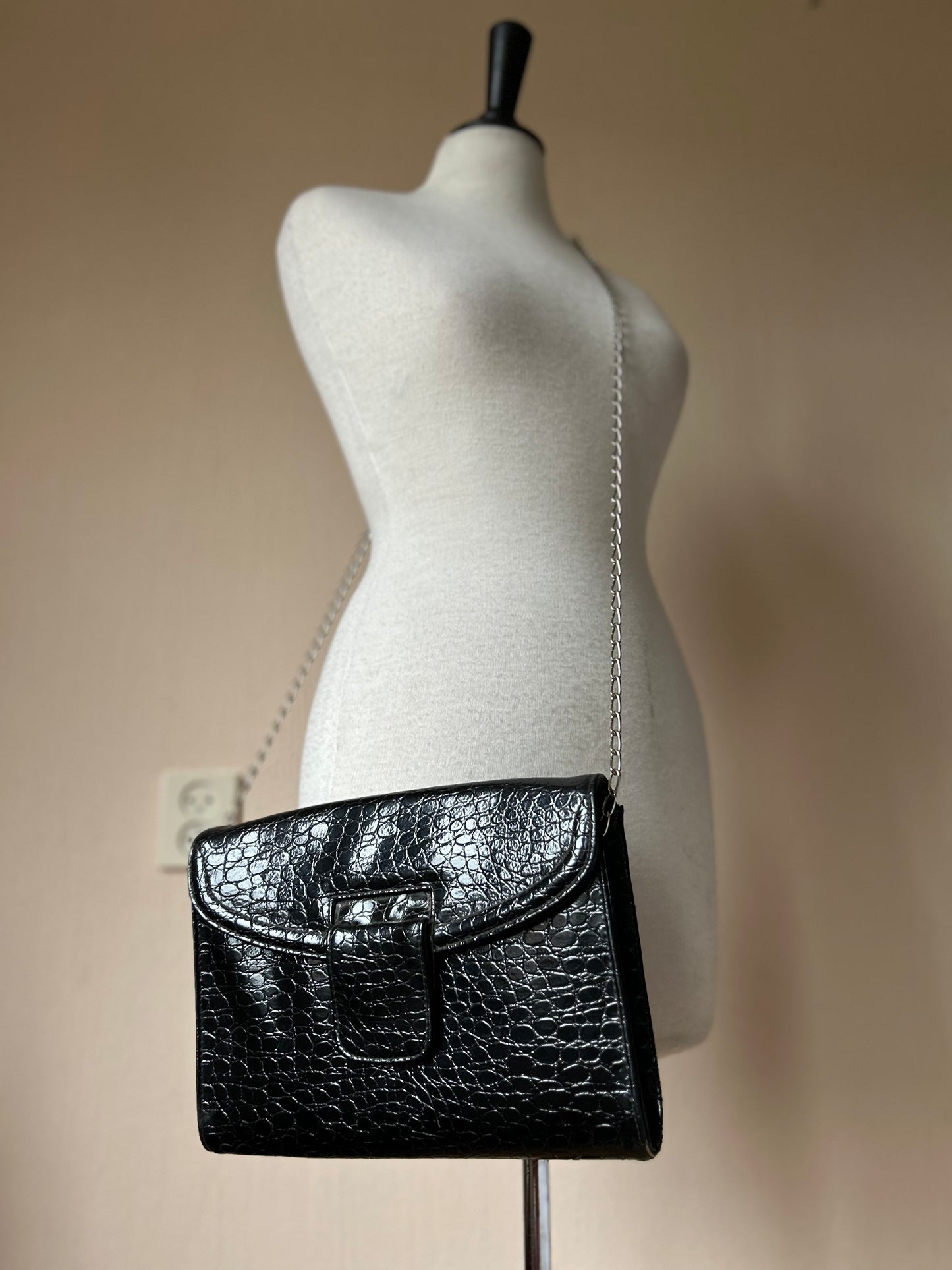 Vintage leather clutch