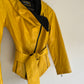 Rare design belted Leather jacket