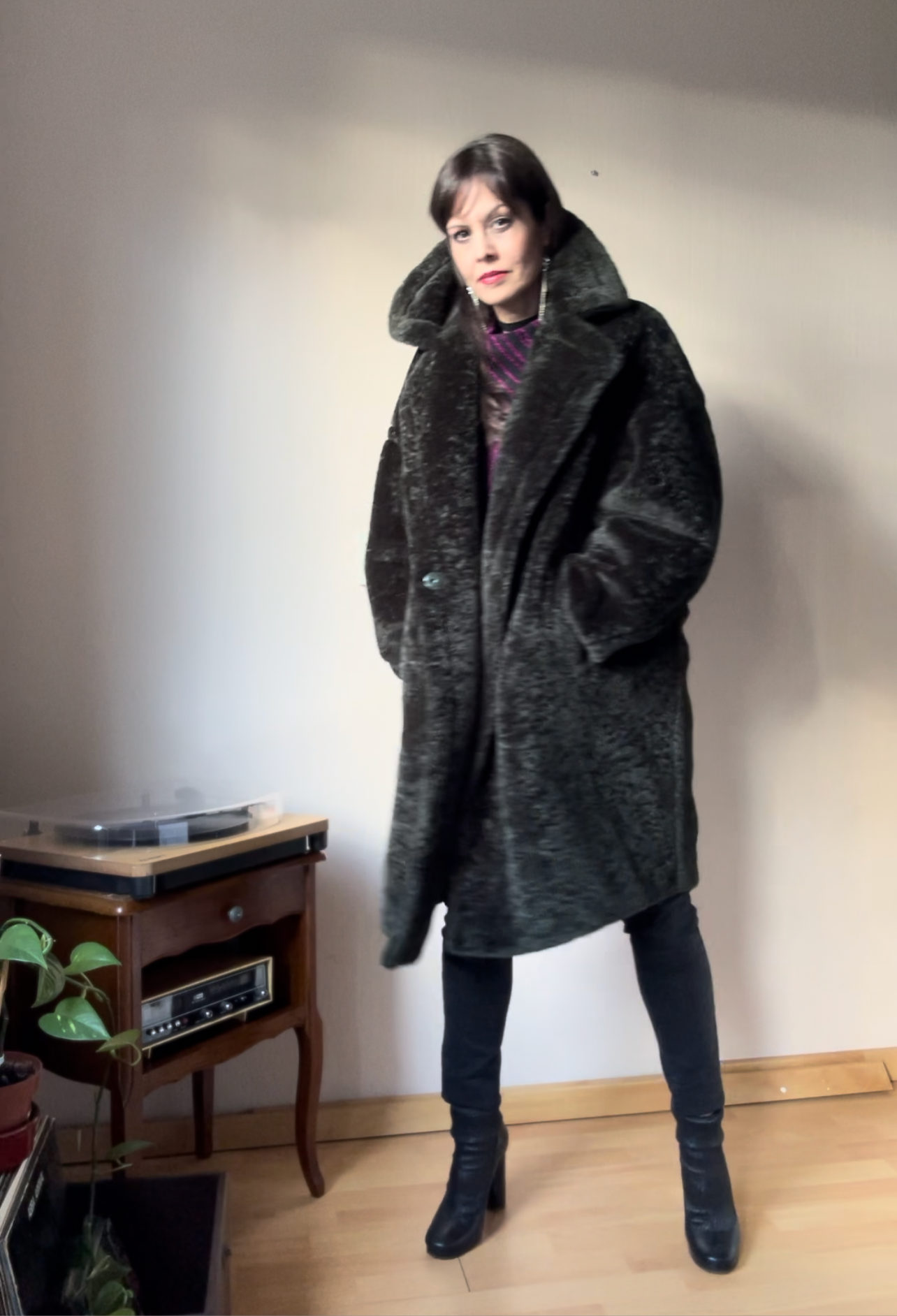 Lauren Vidal teddy coat