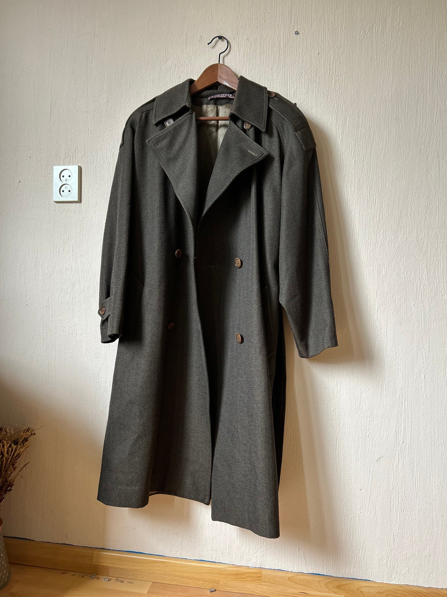 Vintage wool trench coat