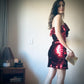 Red sequin christmas party dress