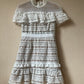 Self-Portrait guipure lace mini dress