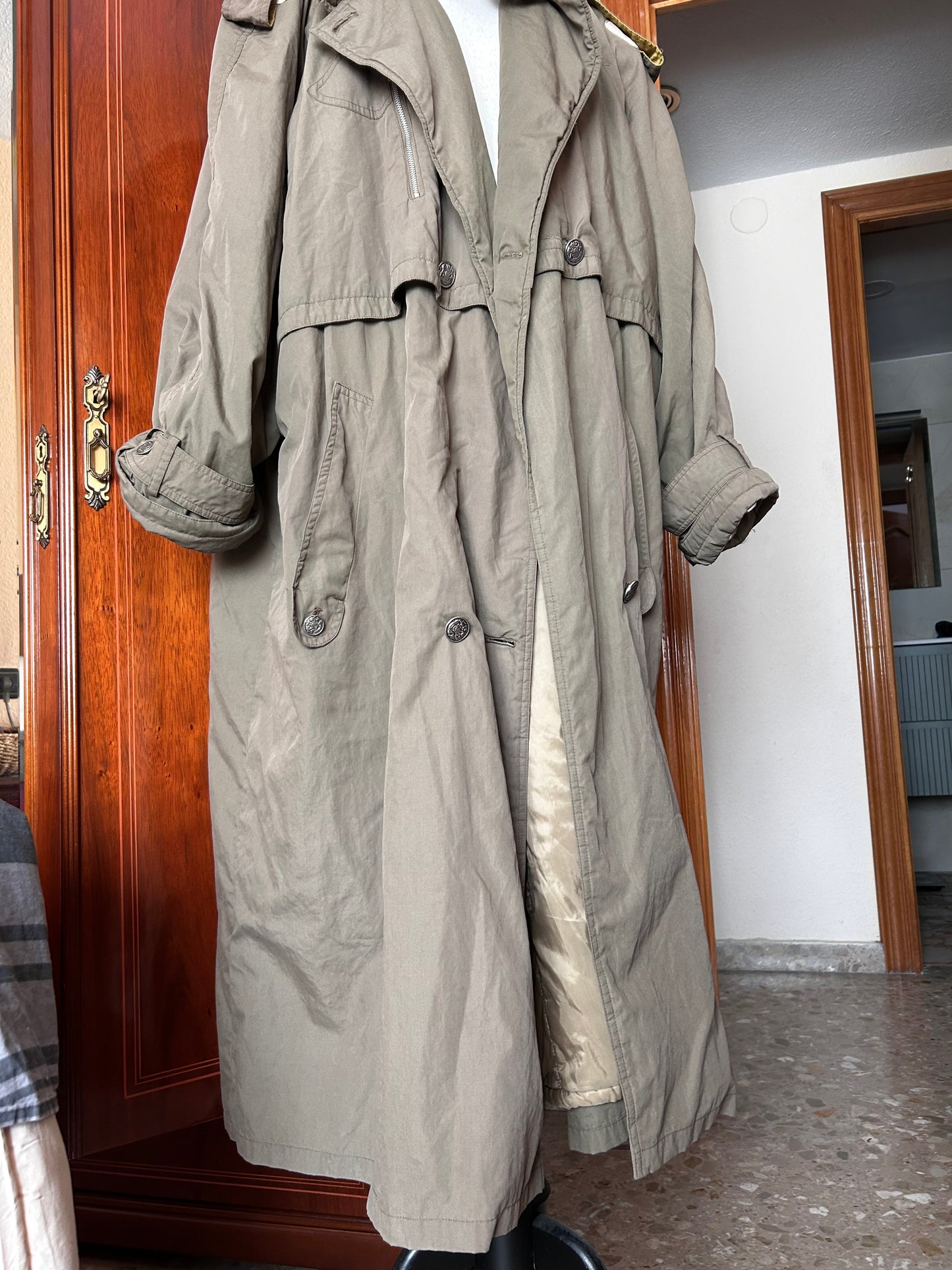 Vintage maxi trench coat