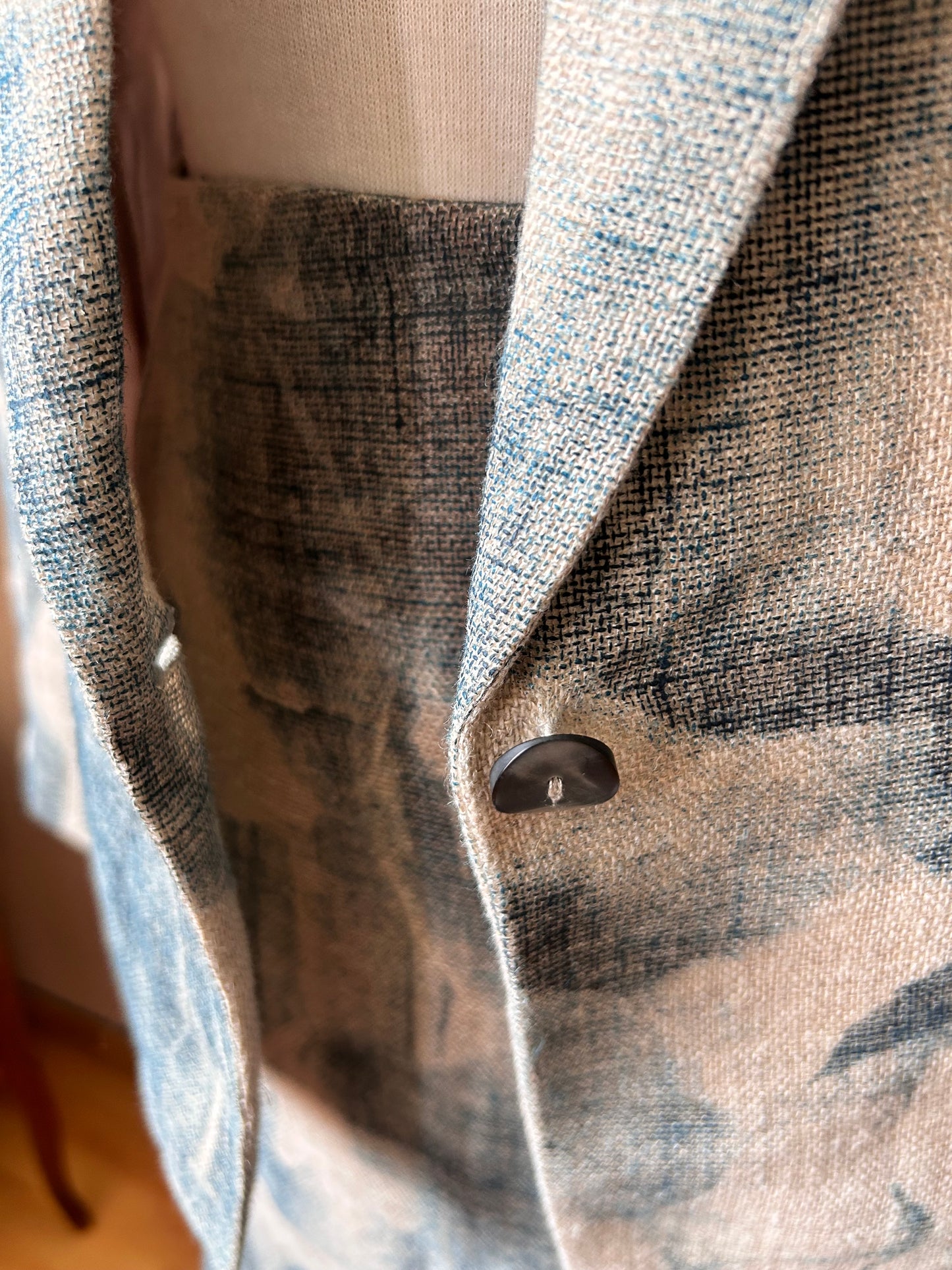 Charo Azcona linen skirt suit