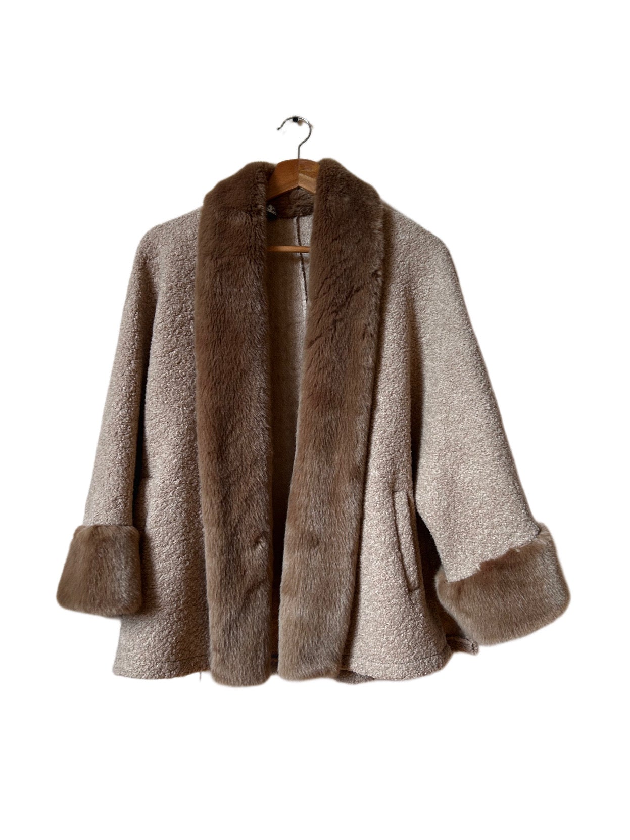 100% wool cardi-coat