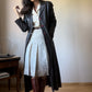 Vintage maxi leather coat